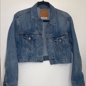 Levis cropped denim jacket